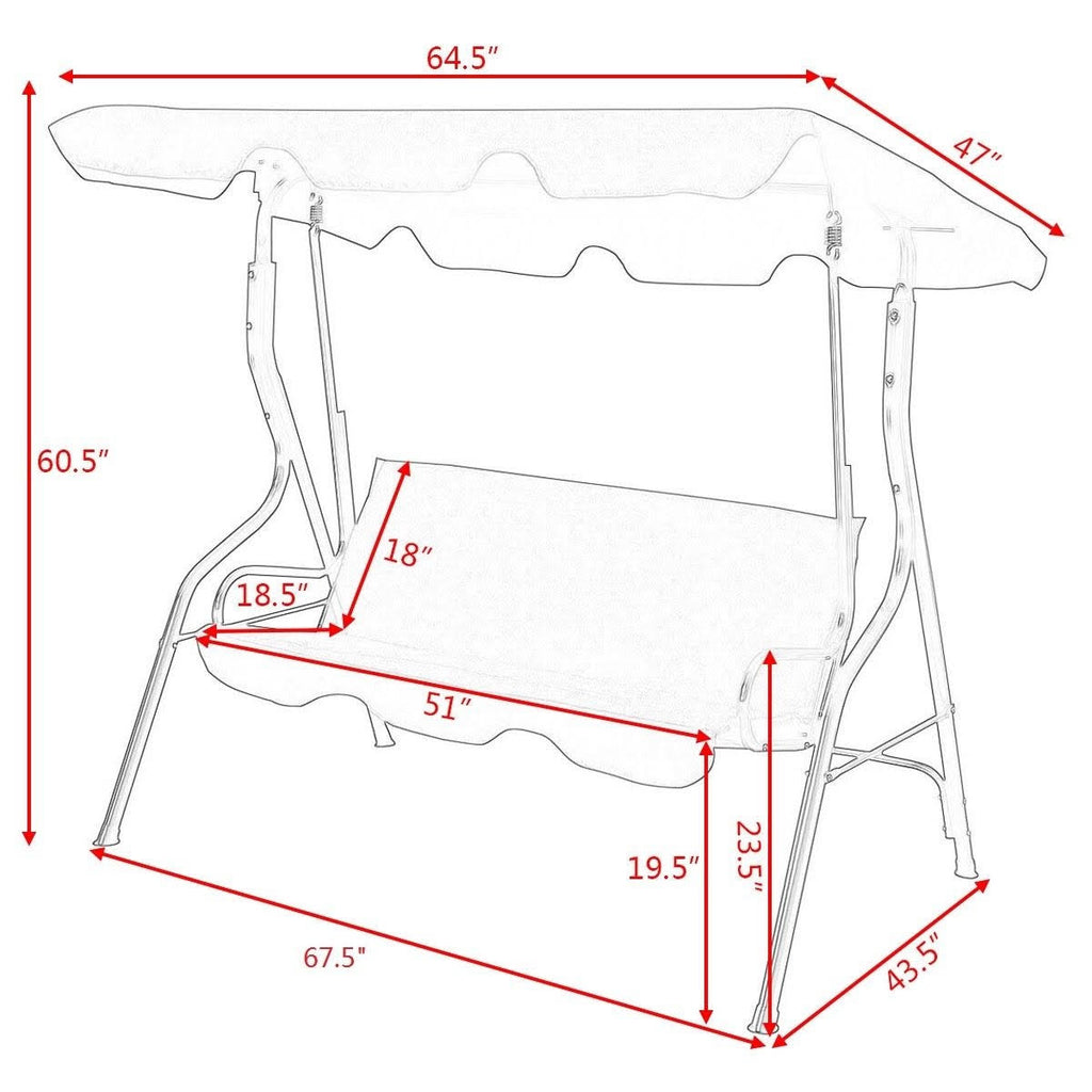 Patio Canopy Swing F7704