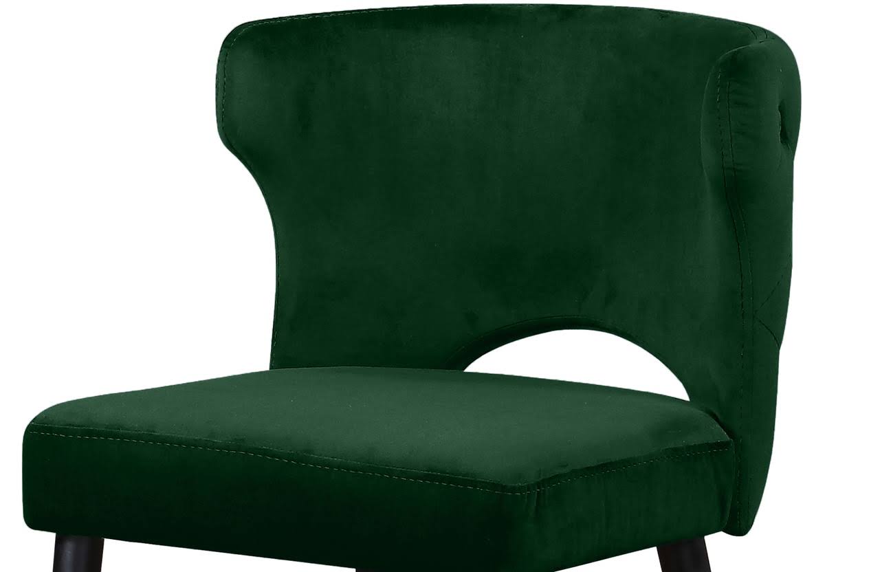 Kelly Green Velvet Stool Set of 2 T556