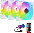 3 Pack 120mm RGB Case Fans with Remote Control Hub M50222