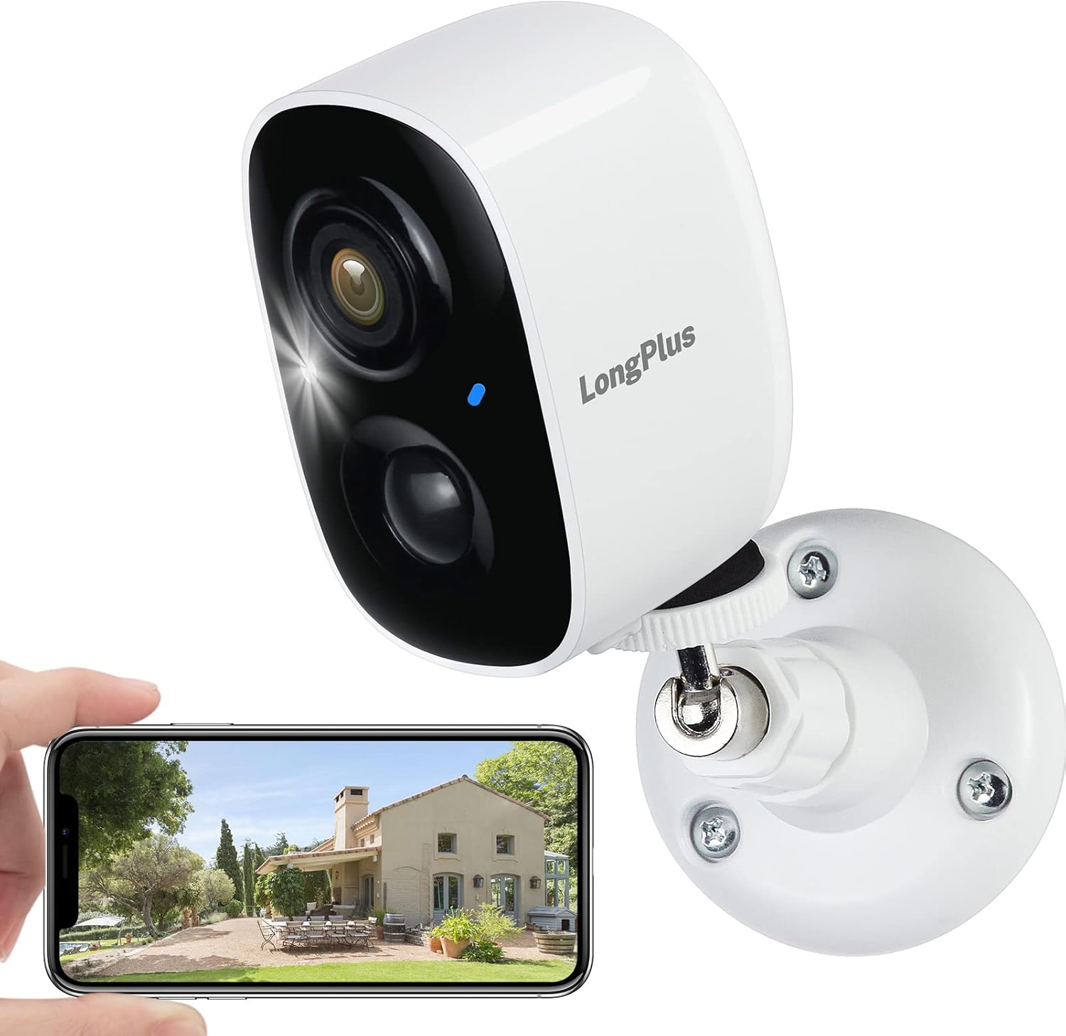 Wireless Outdoor Security Camera (White (2Pcs)) X415