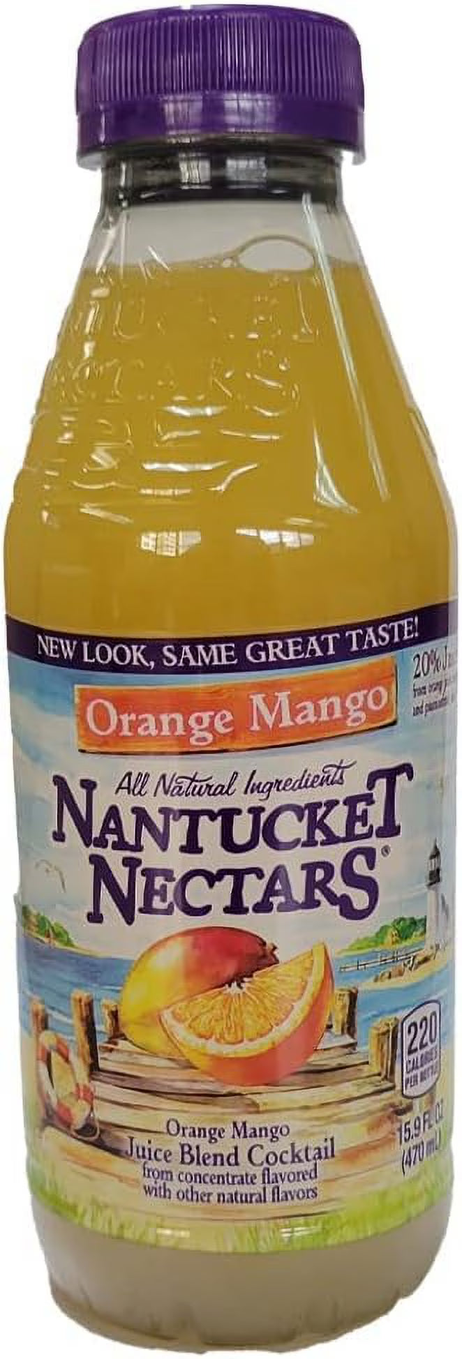 Orange Mango All Natural Juice 15.9 oz Family Pack (12 Plastic Bottles) E96466