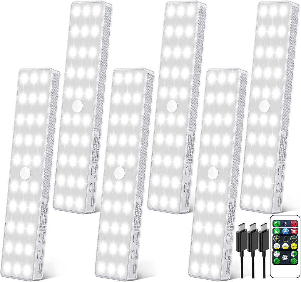 Rechargeable Dimmable Motion Sensor LED Closet Light (6 Pack) B7020