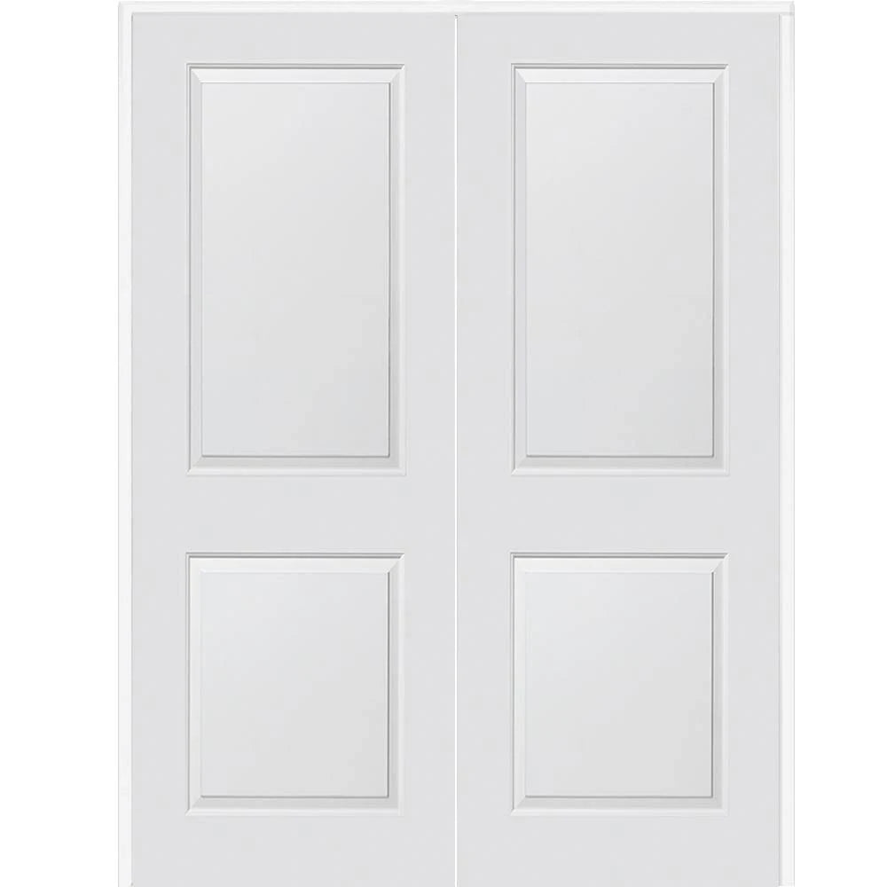 60 in. x 84 in. Solid Core Primed Molded Composite Double Prehung Interior Door U97790