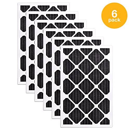 16x25x1 MERV 8 Carbon Pleated Air Filter Box of 6 V637933
