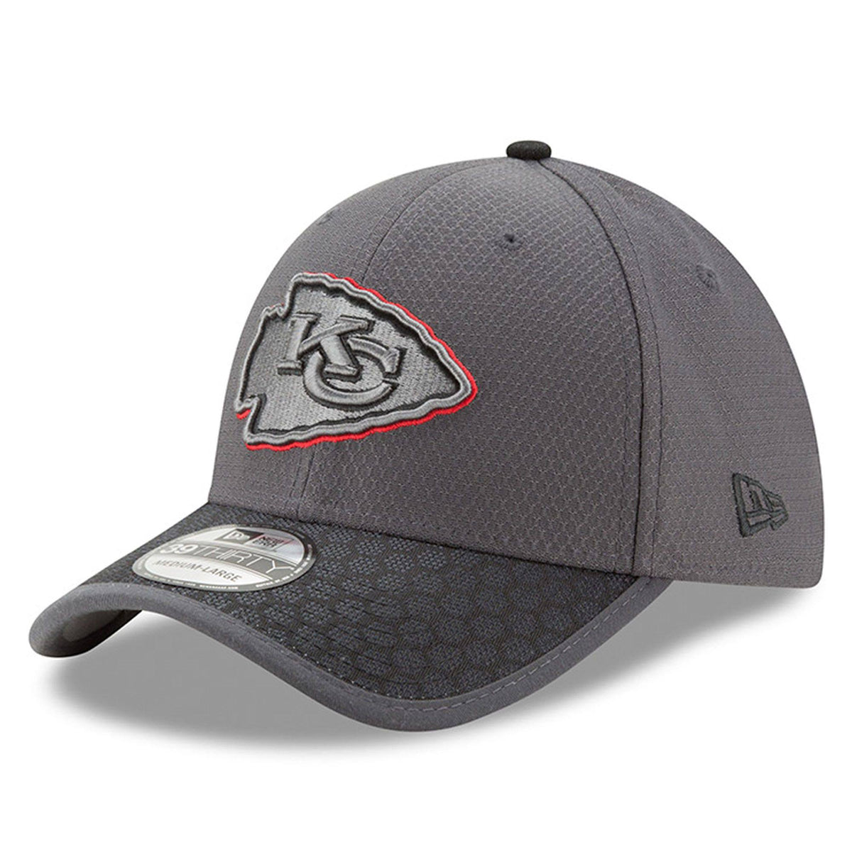 Graphite Kansas City Chiefs 39THIRTY Flex Hat Extra Large H690
