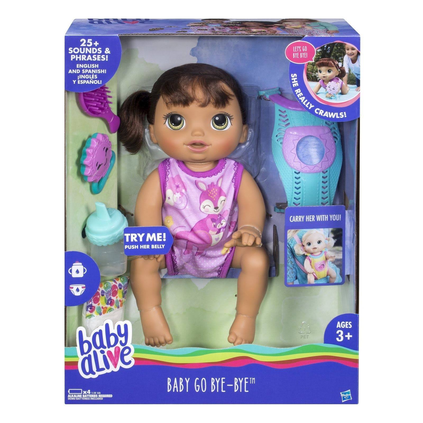 Baby Alive Baby Go Bye Bye (Brunette) D226115