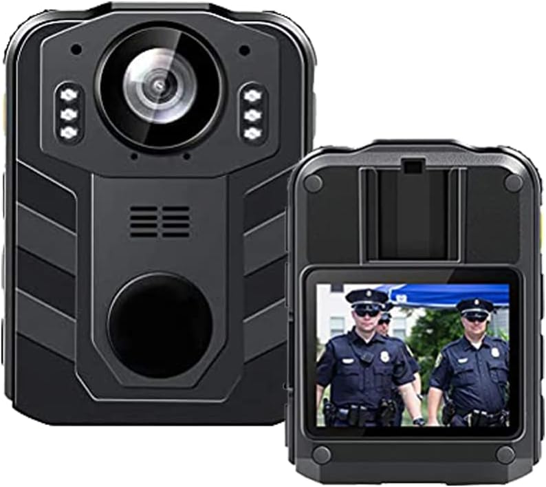 1296P HD Waterproof Body Camera with 2 Inch Display, IR Night Vision, 64GB Memory R8656