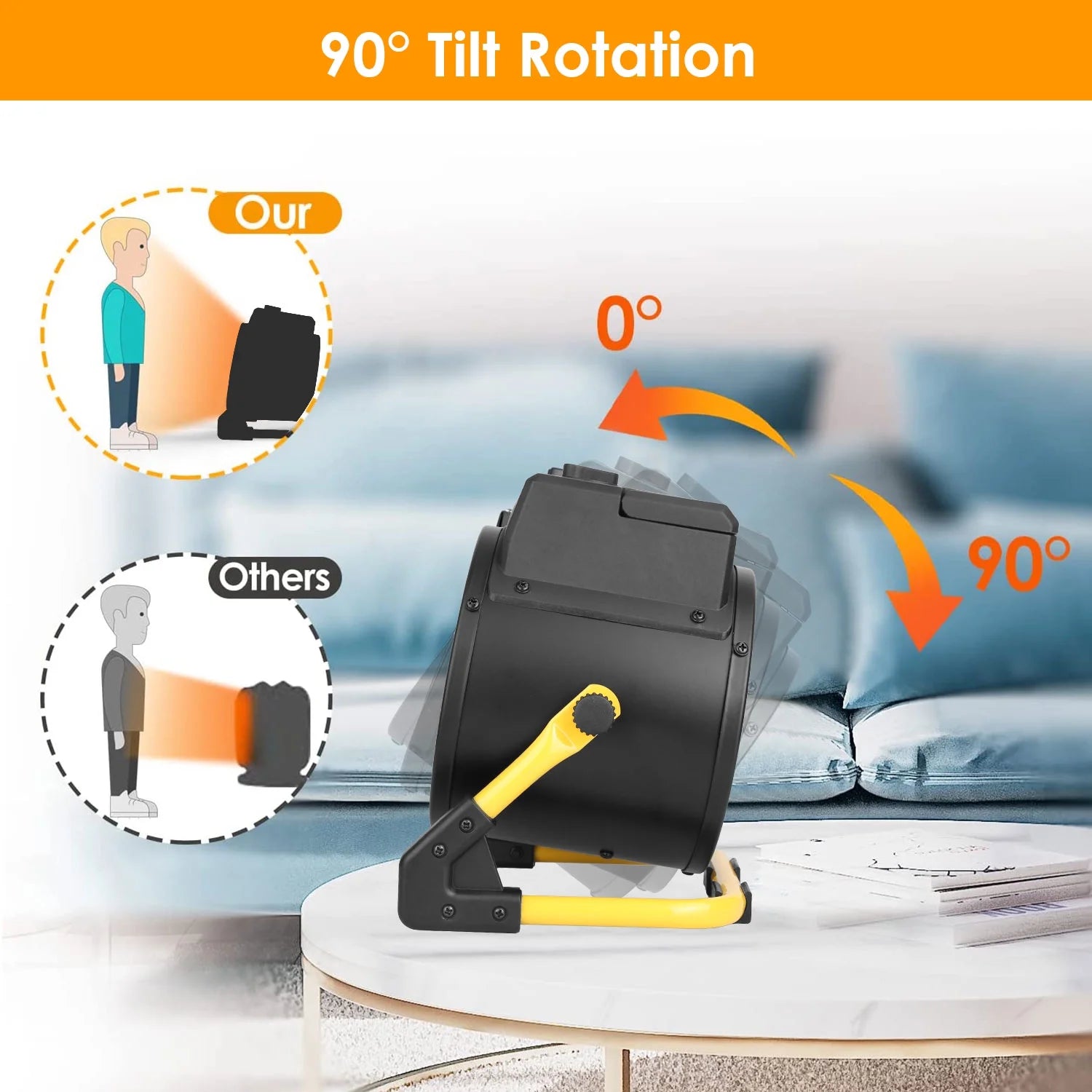 1500W Portable Ceramic Space Heater with Overheat Protection W70028