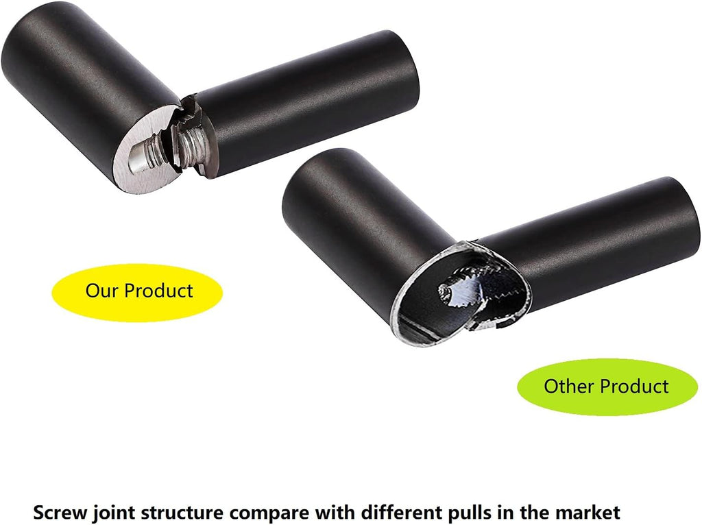 30 Pack 7" Matt Black Brushed Stainless Steel Cabinet Handles, 5 inch Hole Center I74361