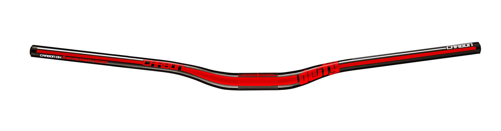 Black/Red Carbon Riser Handlebar 787mm F918783