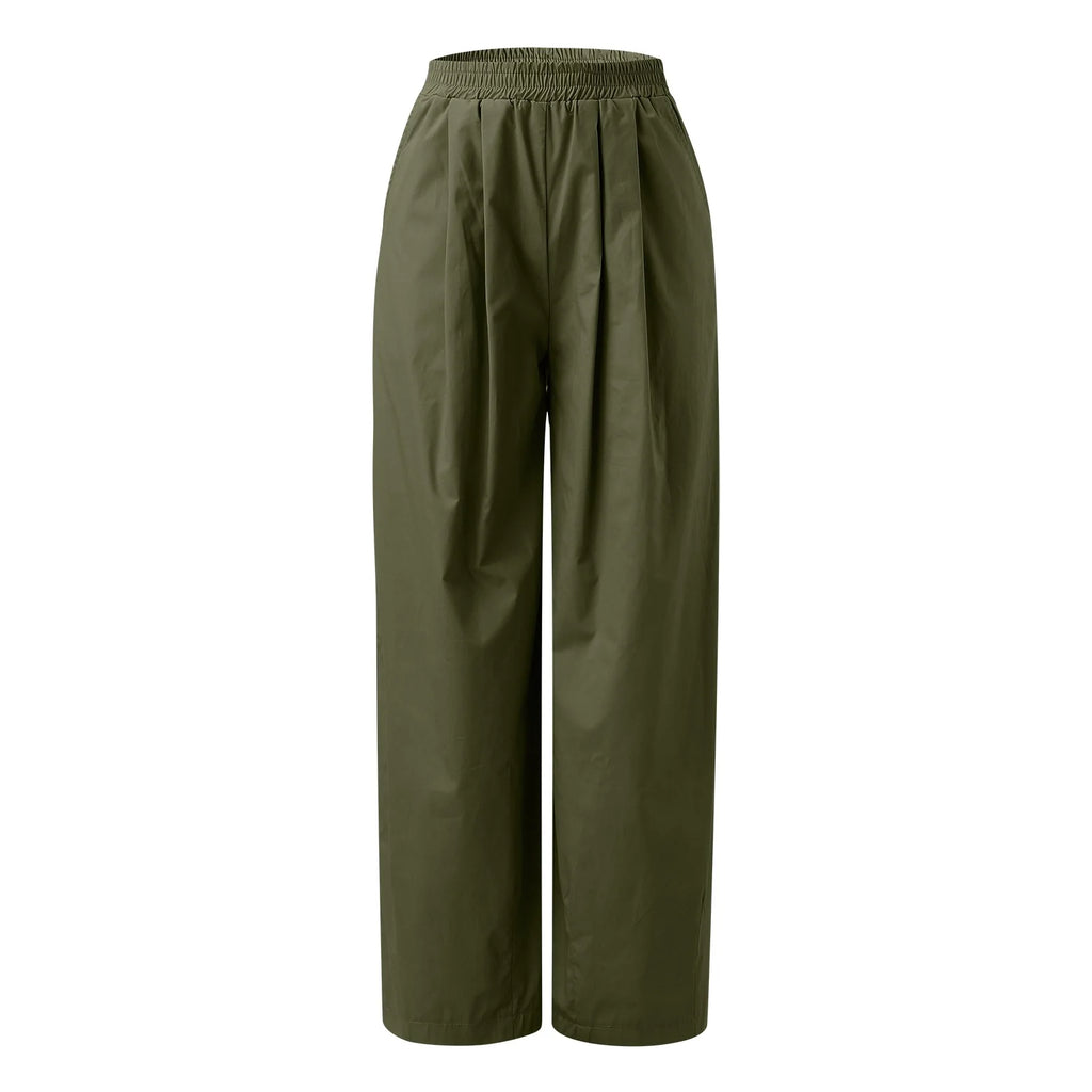 Black High Waist Baggy Cargo Pants Y170167