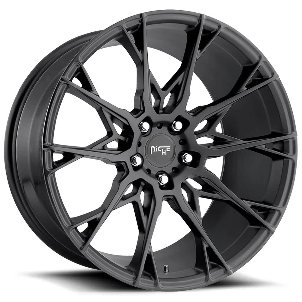 Matte Black 19x8.5 5x120 35mm Wheel Q7038