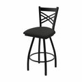 25x22 Swivel Counter Stool with Pewter Finish and Iron Seat K908624