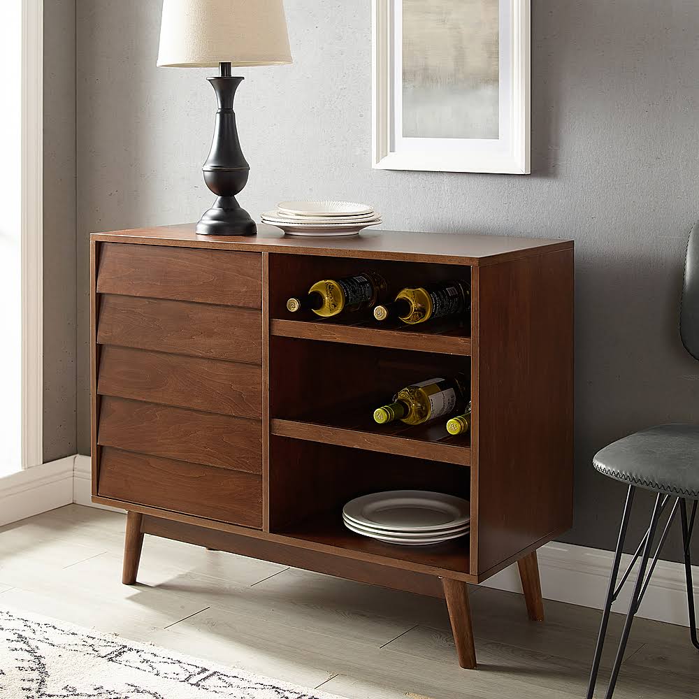 Dark Walnut Bottle Storage Bar Cabinet E2640