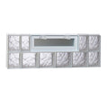 Frameless Replacement Glass Block Window 44-in x 16-in Rough Opening C603