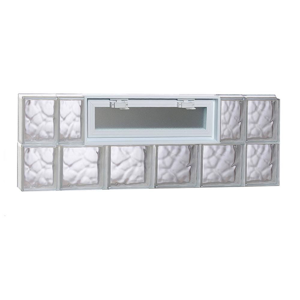 Frameless Replacement Glass Block Window 44-in x 16-in Rough Opening C603