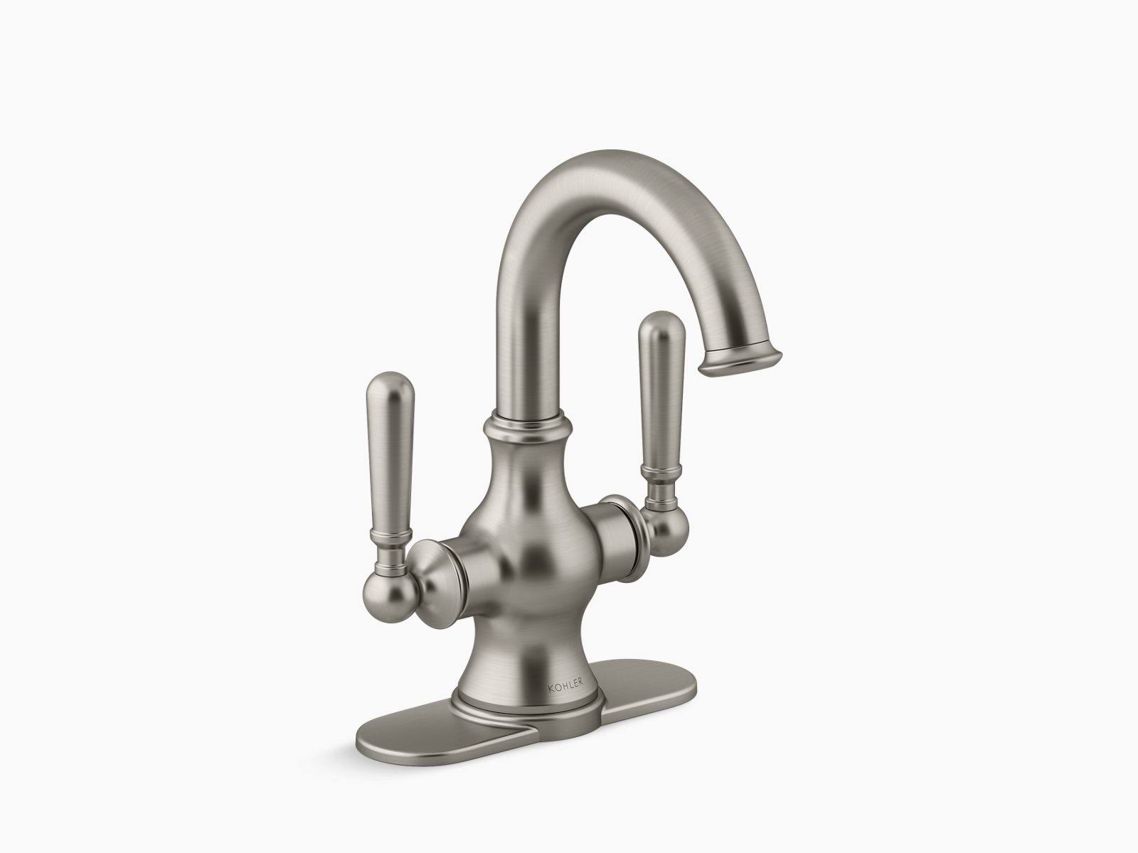 Vibrant Brushed Nickel 2-Handle Bathroom Faucet J55718