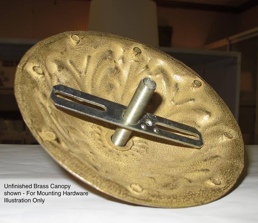 Unfinished Brass Die Cast Brass Canopy Lamp X63067