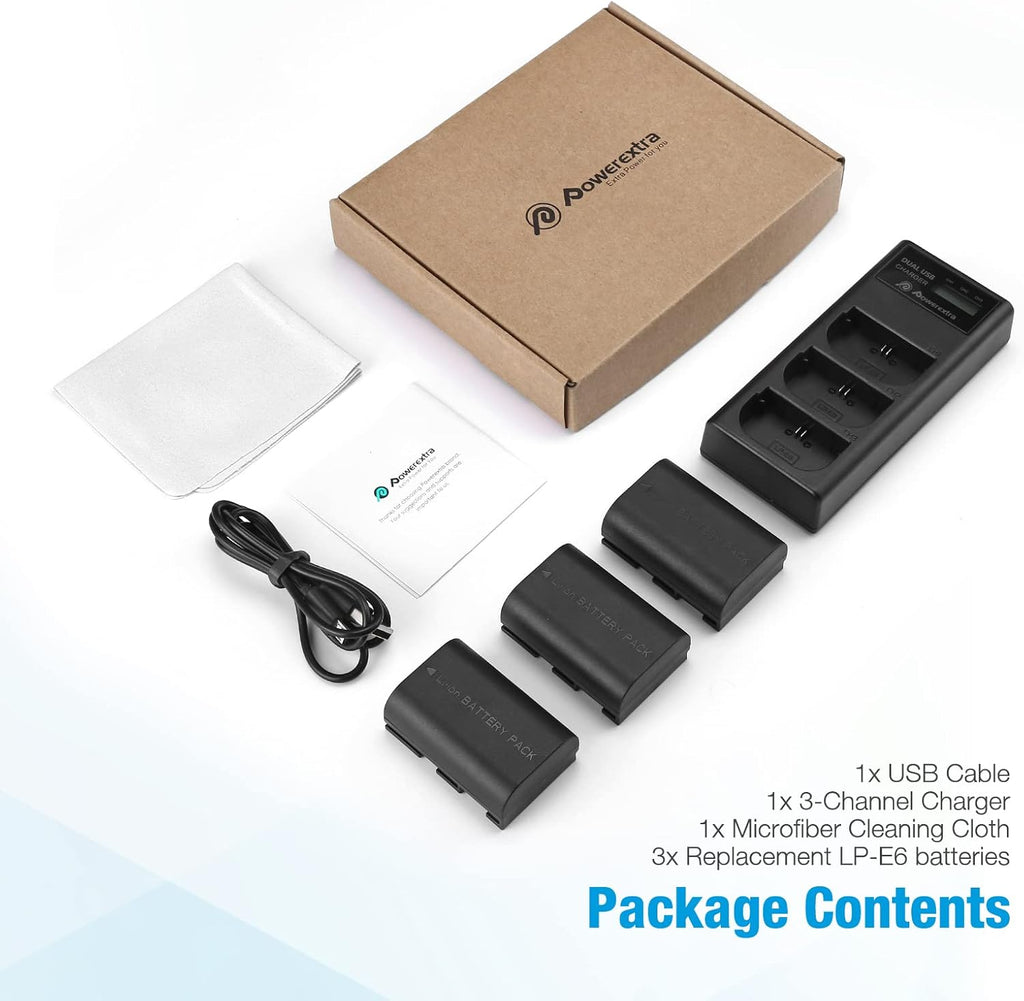 3 Pack Rechargeable Battery and 3 Channel Charger with LCD Display Y8376