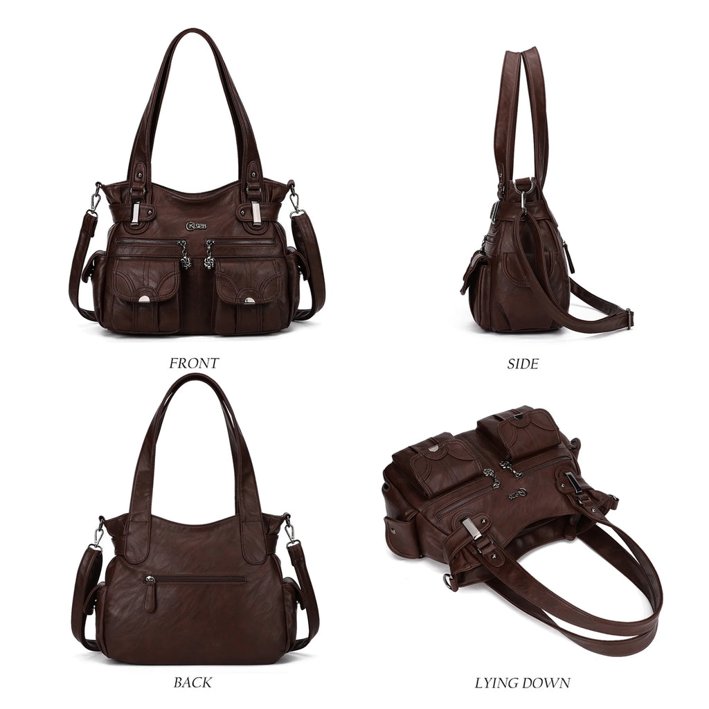 Coffee Large Hobo Handbag F731333