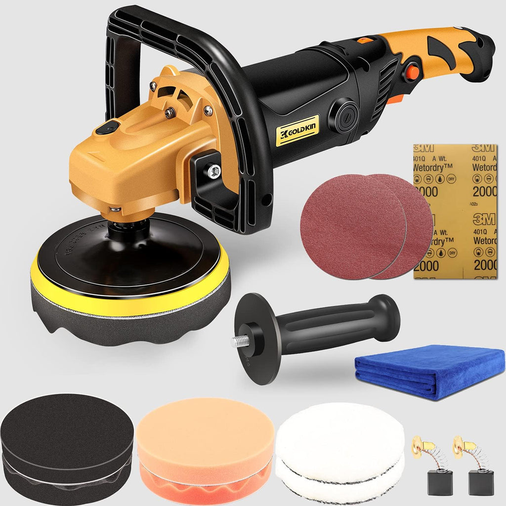 1400W 6-Speed Variable Speed Rotary Orbital Polisher U2033