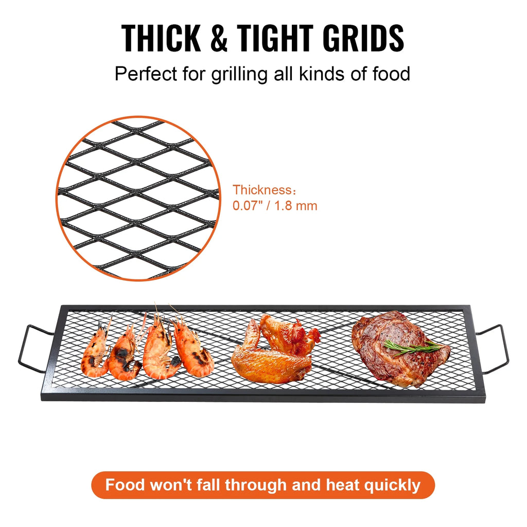 44" Rectangle Fire Pit Grill Grate Q739
