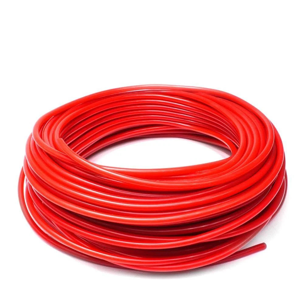 Red 5/64 inch (2mm) ID Silicone Vacuum Hose - 50 Feet L180