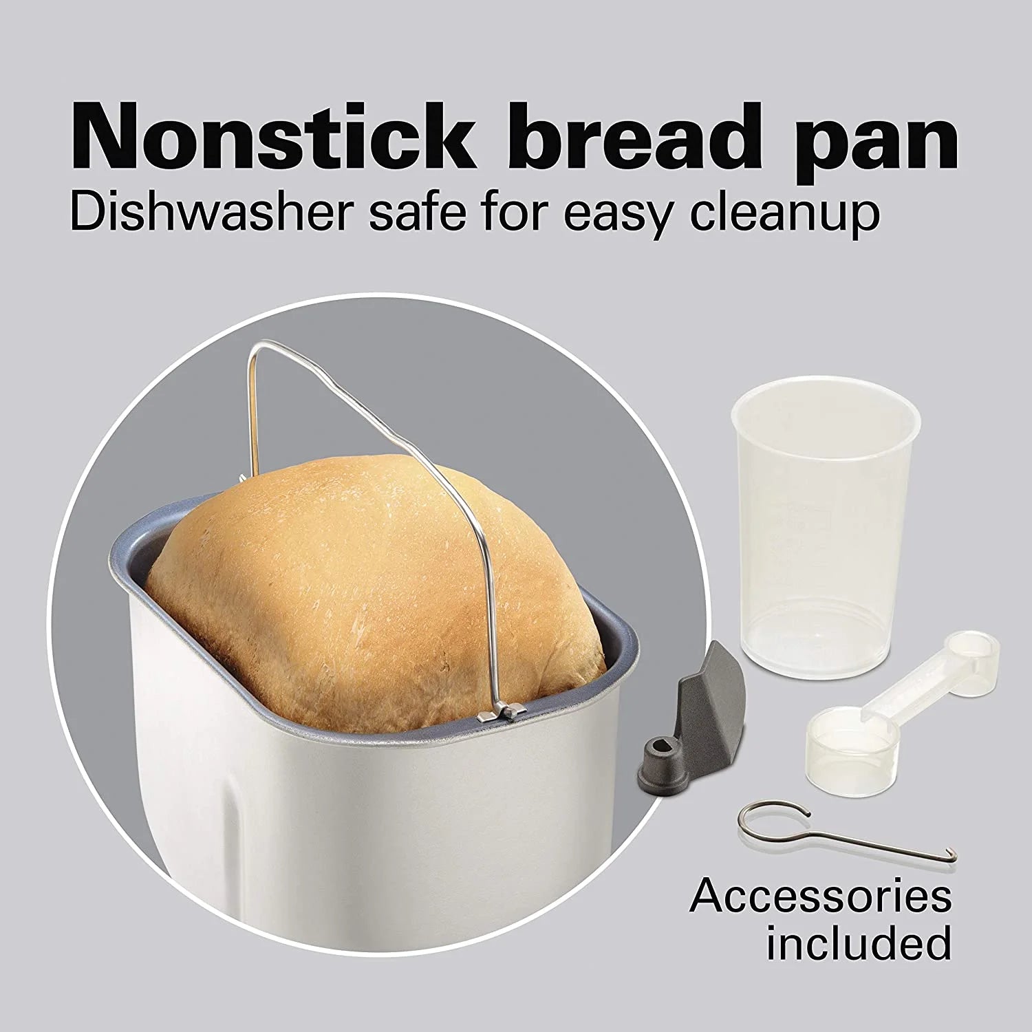Bread Maker Machine with Auto Fruit and Nut Dispenser, 2 lb. Loaf Capacity, 14 Programmable Settings T76504