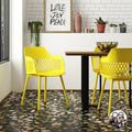 Resin Geo Dining Chair, 2-Pack, Dandelion Yellow N835921