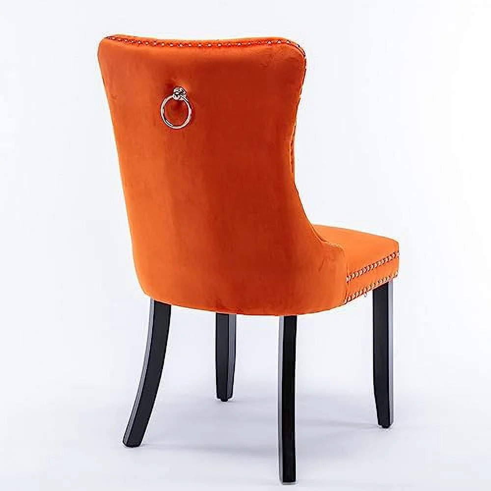 Velvet Dining Chair with Button Back B57226