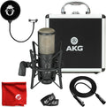 Large-Diaphragm Cardioid Condenser Microphone Bundle with XLR Cable, Pop Filter, Cable Ties and Microfiber Cloth J3206