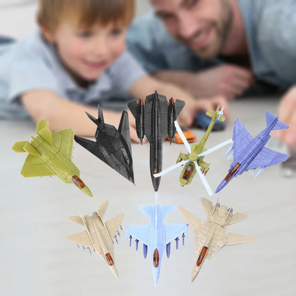 8 Pieces Biplane Toy Set R3132