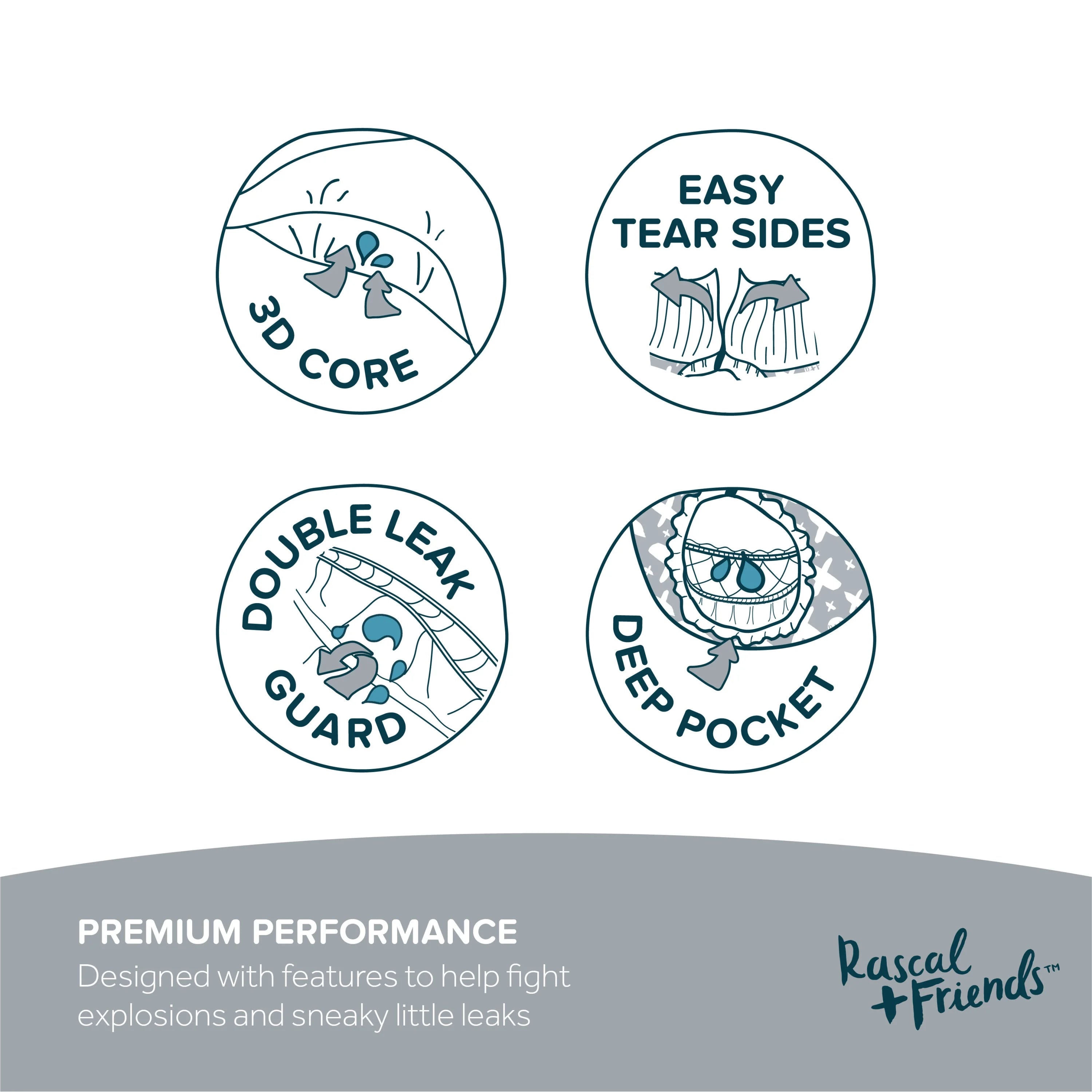 Premium Training Pants 4T-5T, 104 Count A84518