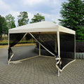 10 x 10 Pop Up Canopy Tent with Mesh Side Walls M878