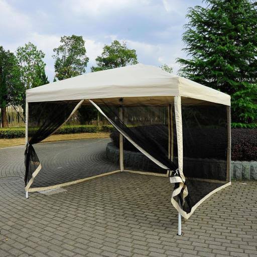 10 x 10 Pop Up Canopy Tent with Mesh Side Walls M878