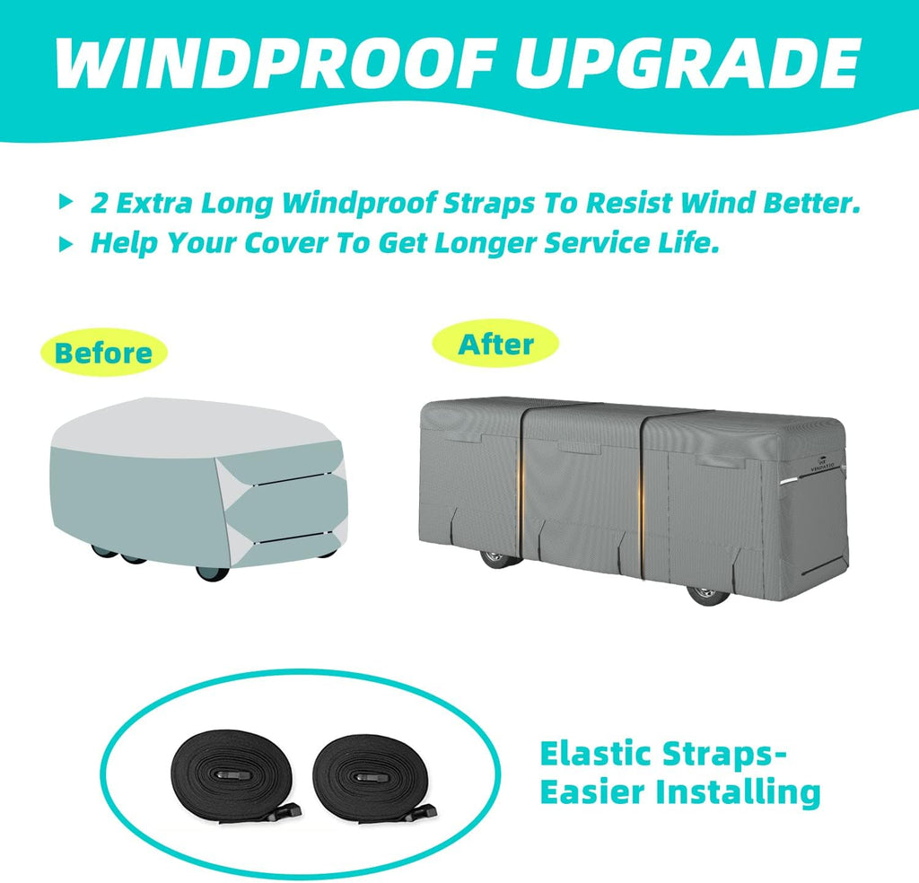 6 Layers Class A RV Cover with 2 Extra Long Straps R4880