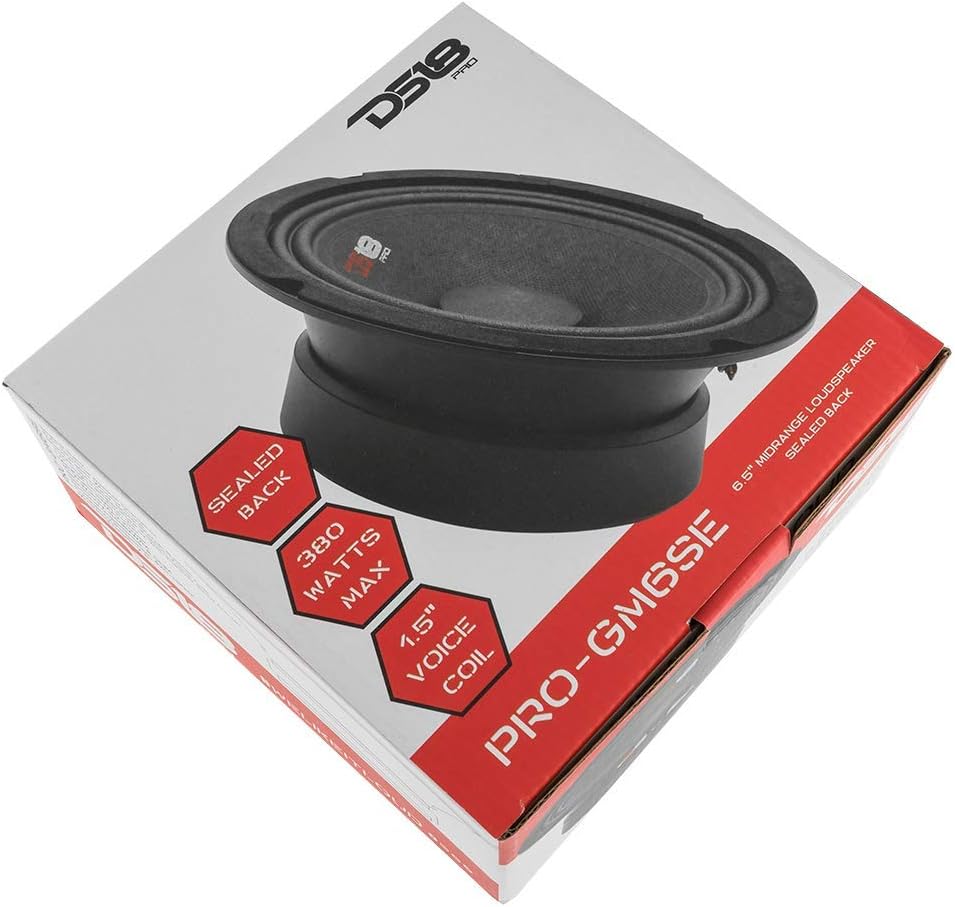 6.5 Midrange Sealed Back 380W Max 90W RMS 8 Ohms Car Speakers Z895