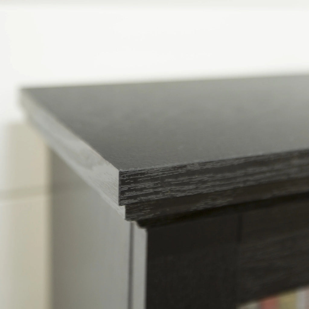 Black Media Tower Storage Cabinet I188914