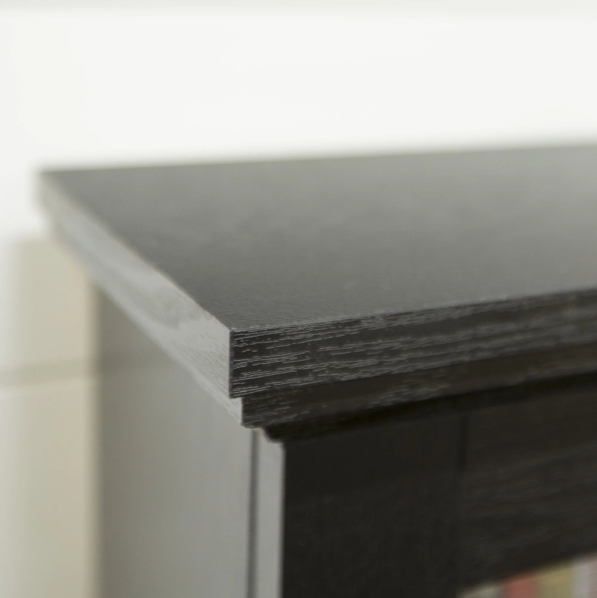 Black Media Tower Storage Cabinet I188914