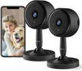 2 Pack 1080P 2.4GHz WiFi Wireless Indoor Security Camera with Night Vision Q2411