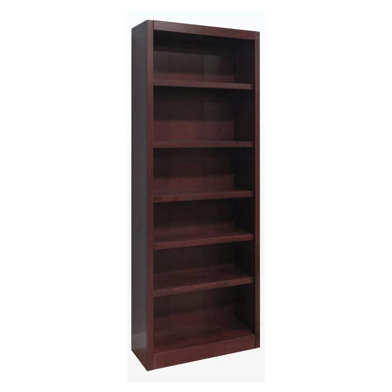 Cherry 6-Shelf Wood Bookcase T146
