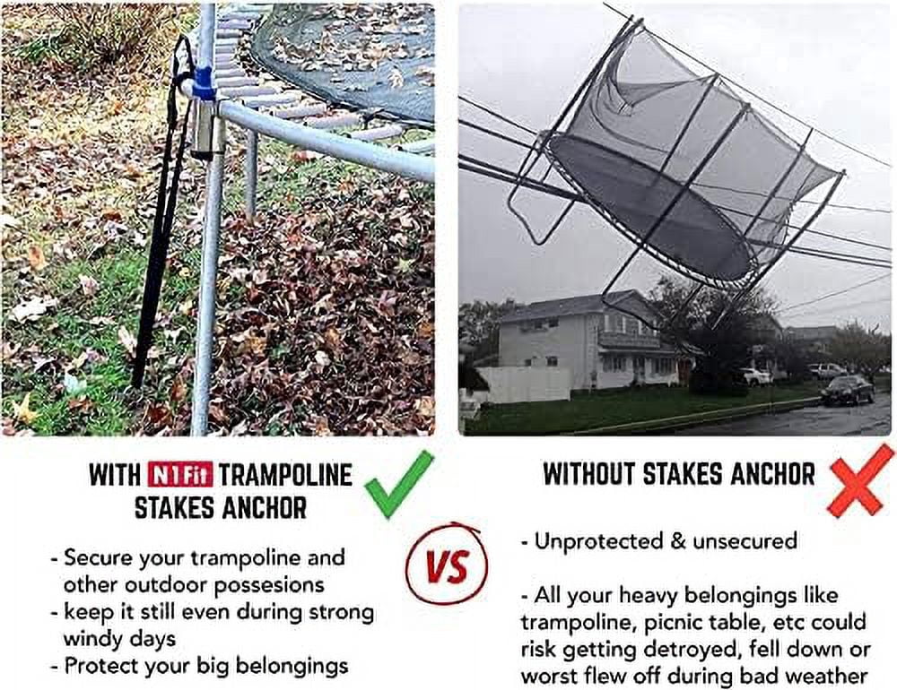 Galvanized Spiral Trampoline Anchor Kit O5792