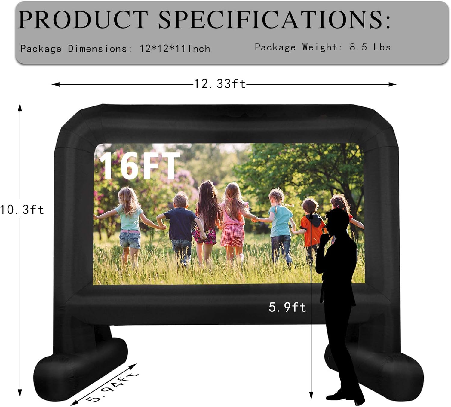 Inflatable Movie Screen 14 Feet with Carry Bag V395