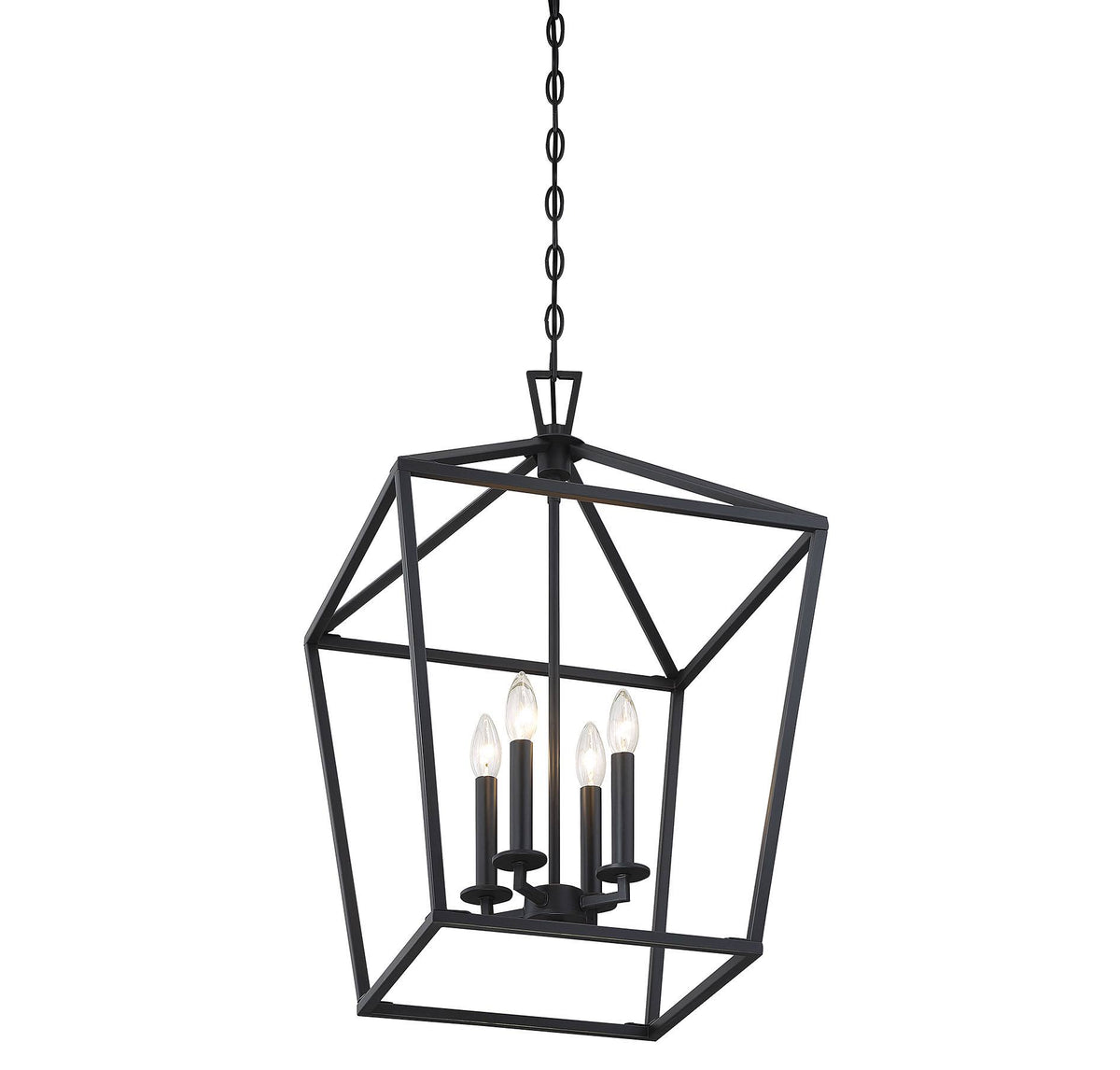Matte Black 4 Light Foyer C424