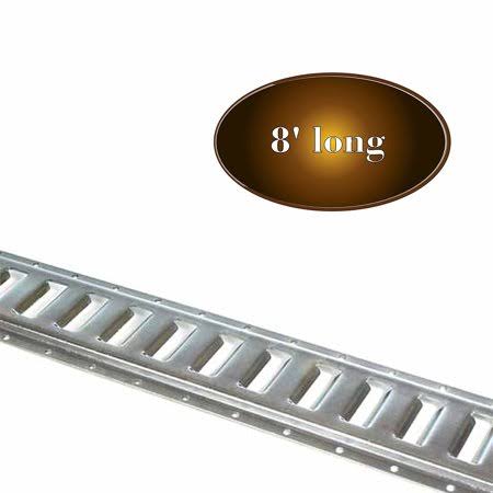 Three 8-ft Hot-Dipped Galvanized Steel E-Track Tie-Down Rails W30481