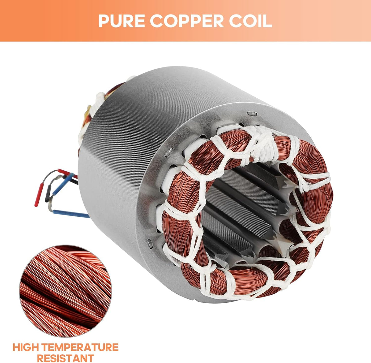90W Concrete Vibrator Vibration Motor Single Phase AC 110V 3600RPM Aluminum Alloy Case Electric Asynchronous Vibrating Vibrators for Shaker Table E643009