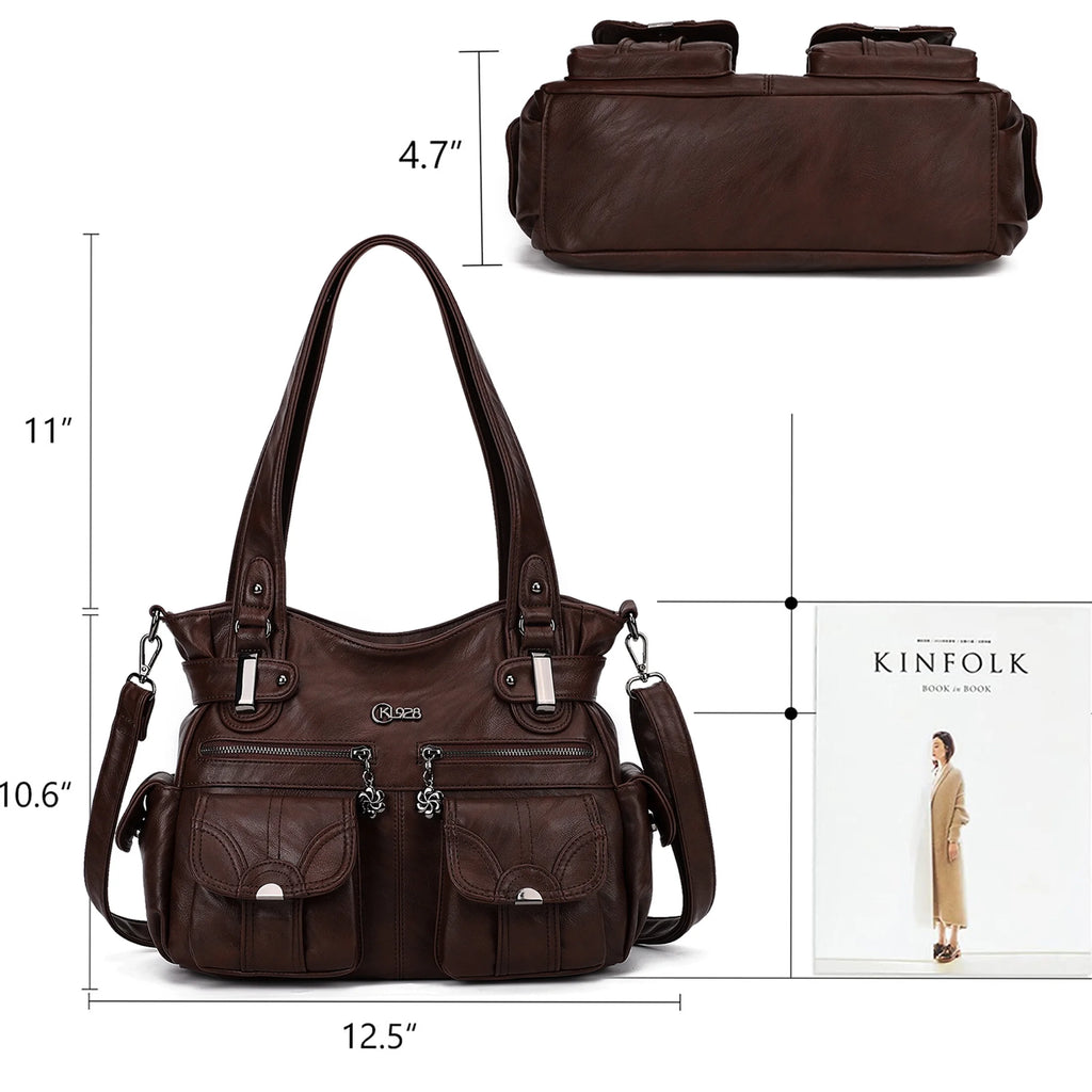 Coffee Large Hobo Handbag F731333