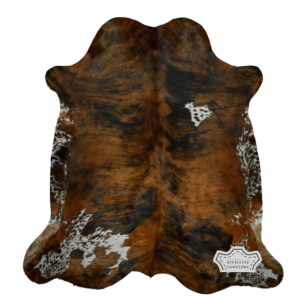 Medium Tricolor Cowhide Rug 5' x 7' S997624