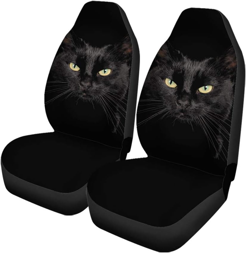 Set of 2 Car Seat Covers Turquoise Stripes D355355