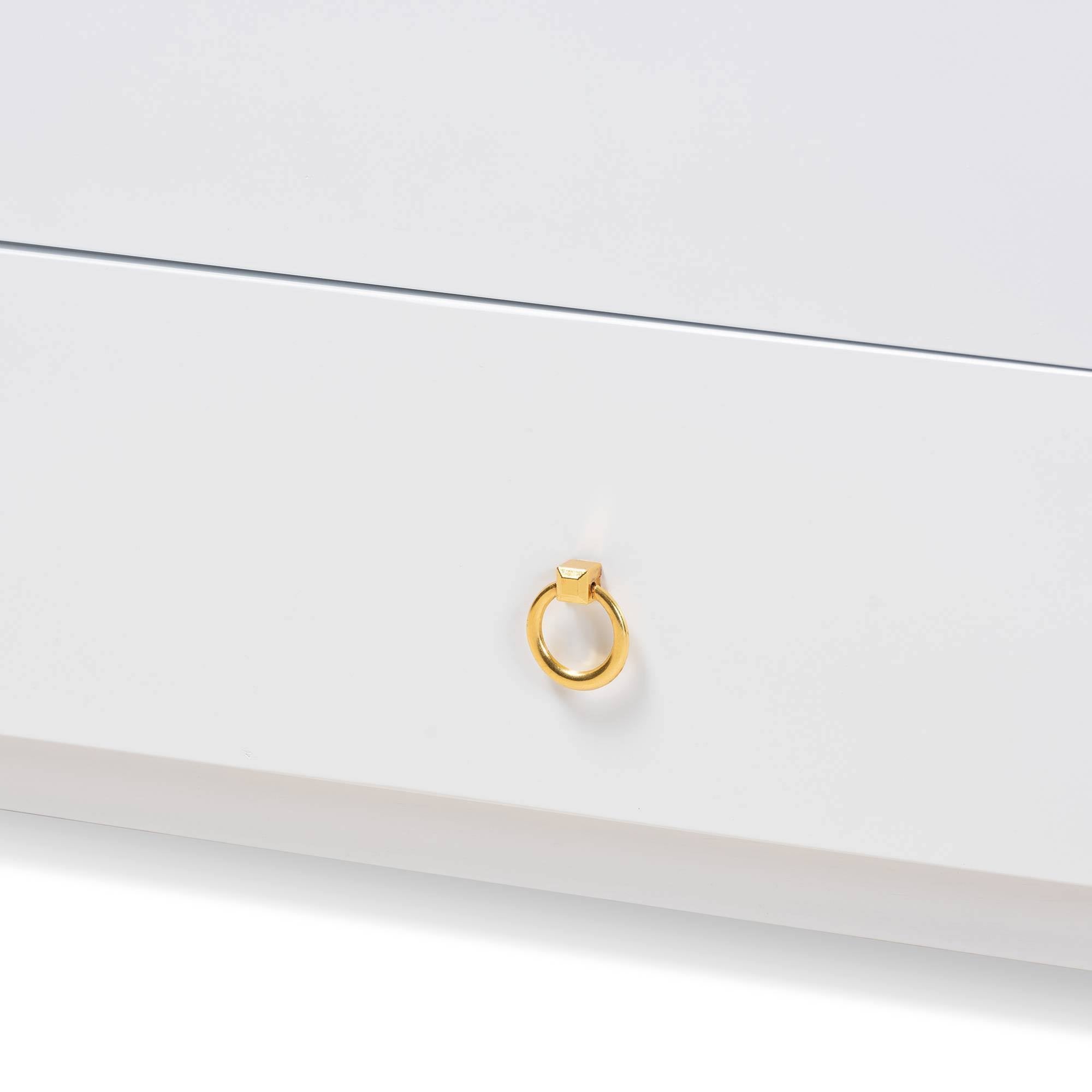 White Finished Wood Expandable Twin Size to King Size Daybed with Storage Drawers I1235